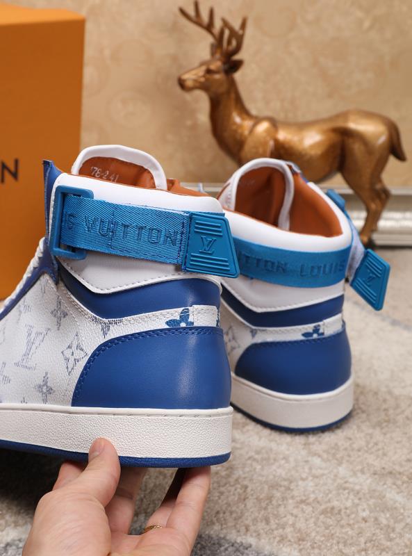 The Bags Vibe - Louis Vuitton Rivoli High Blue Sneaker