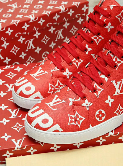 The Bags Vibe - Louis Vuitton Stellar Trainer Boot Red S Sneaker