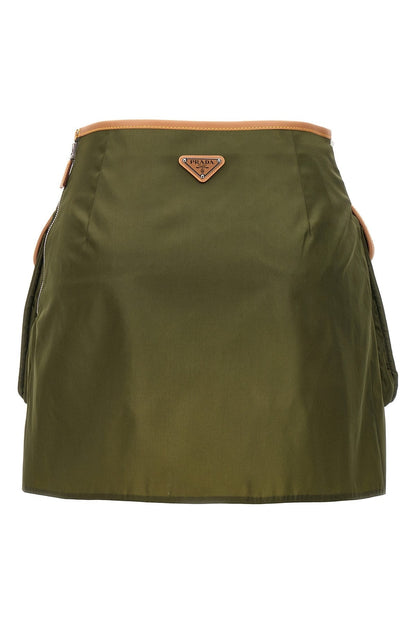 Prada Women Cargo Mini Skirt