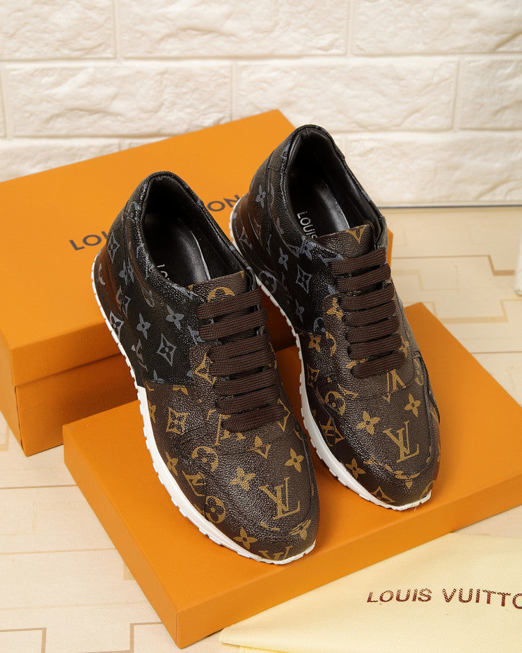 The Bags Vibe - Louis Vuitton LWnogram Denim Brown Sneaker