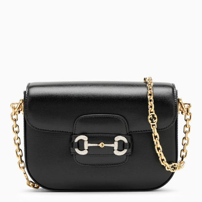 Gucci Horsebit 1955 Black Leather Mini Bag Women