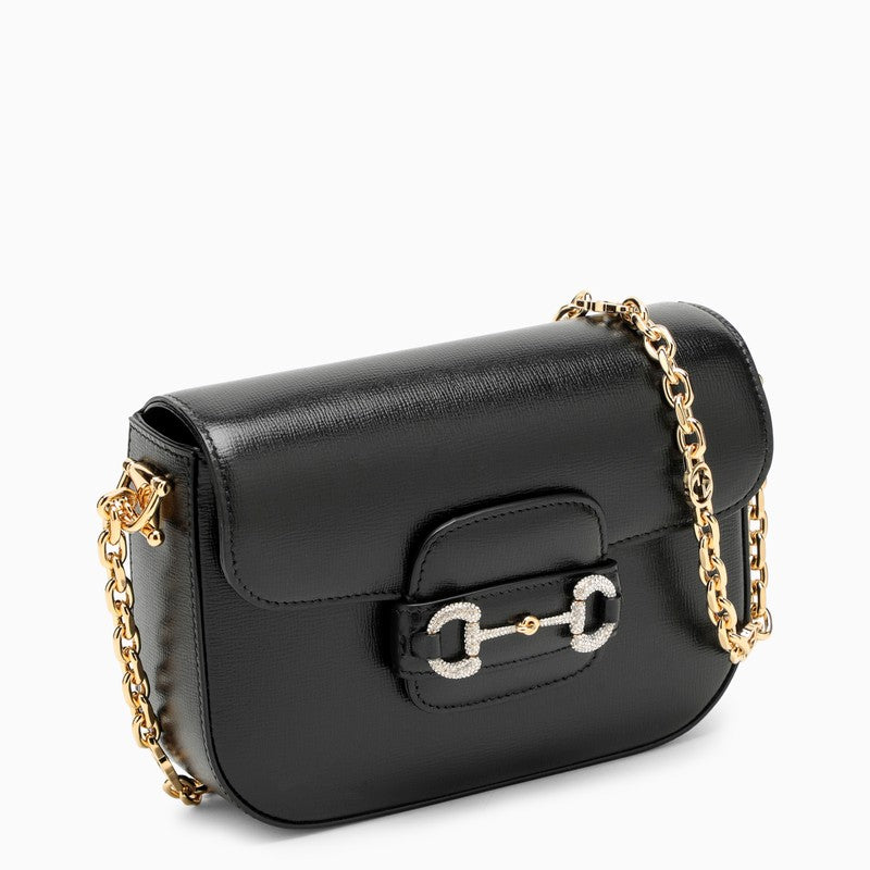 Gucci Horsebit 1955 Black Leather Mini Bag Women