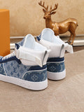 The Bags Vibe - Louis Vuitton High Top Blue Sneaker