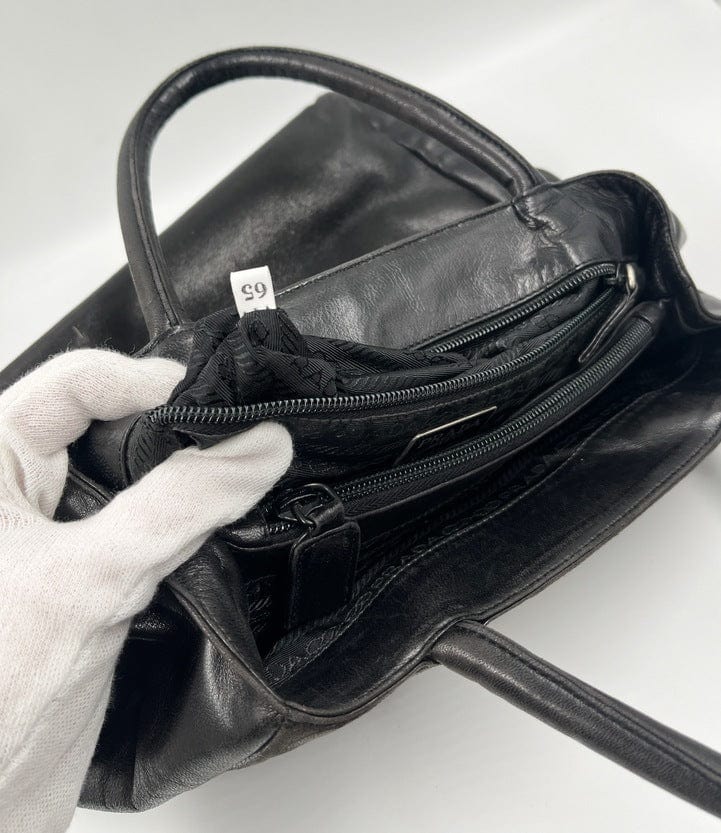 Prada Black Leather Tote