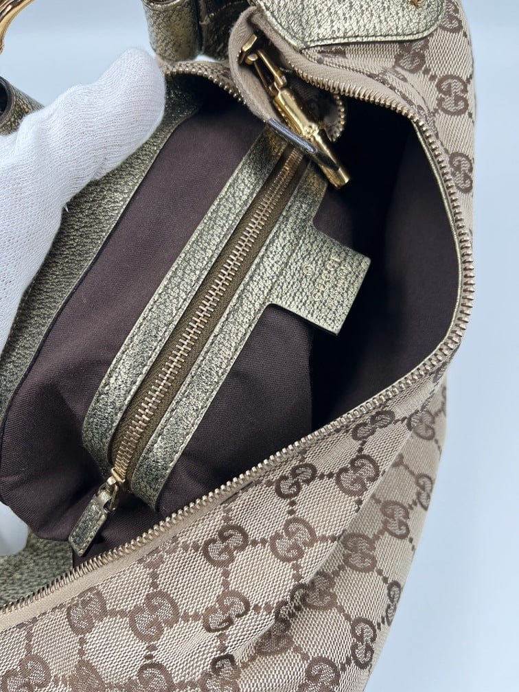 Vintage Gucci Bamboo Hobo Bag