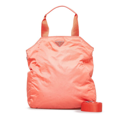 Prada Tessuto Tote Bag Pink Nylon