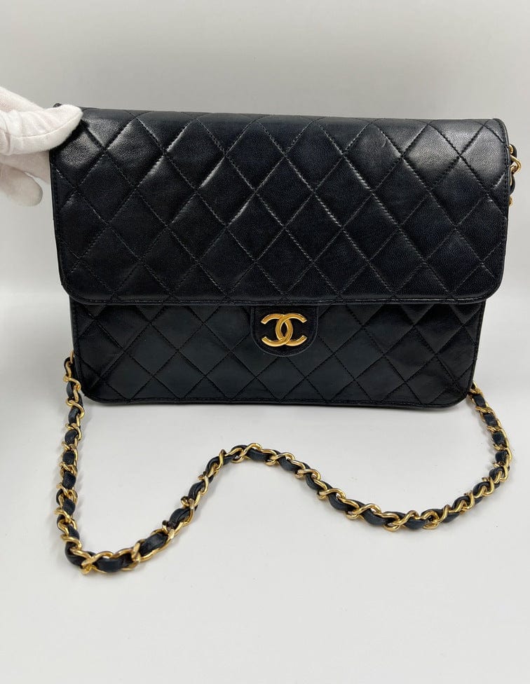 Vintage Navy Chanel Flap Bag