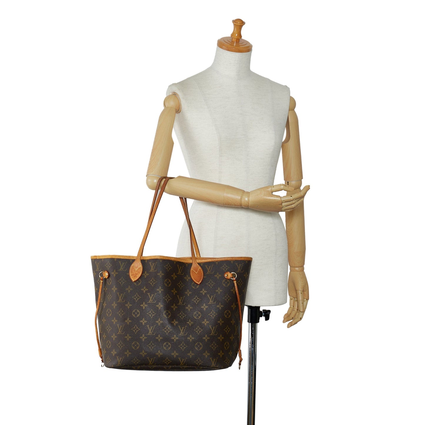 Brown Louis Vuitton Monogram Neverfull MM Tote Bag