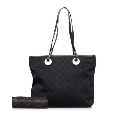 Black Gucci GG Canvas Eclipse Tote