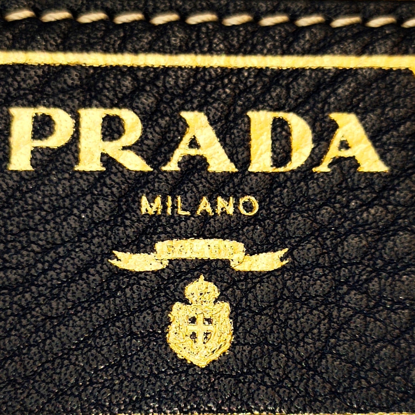 Prada Handbag Blue Vitello Daino