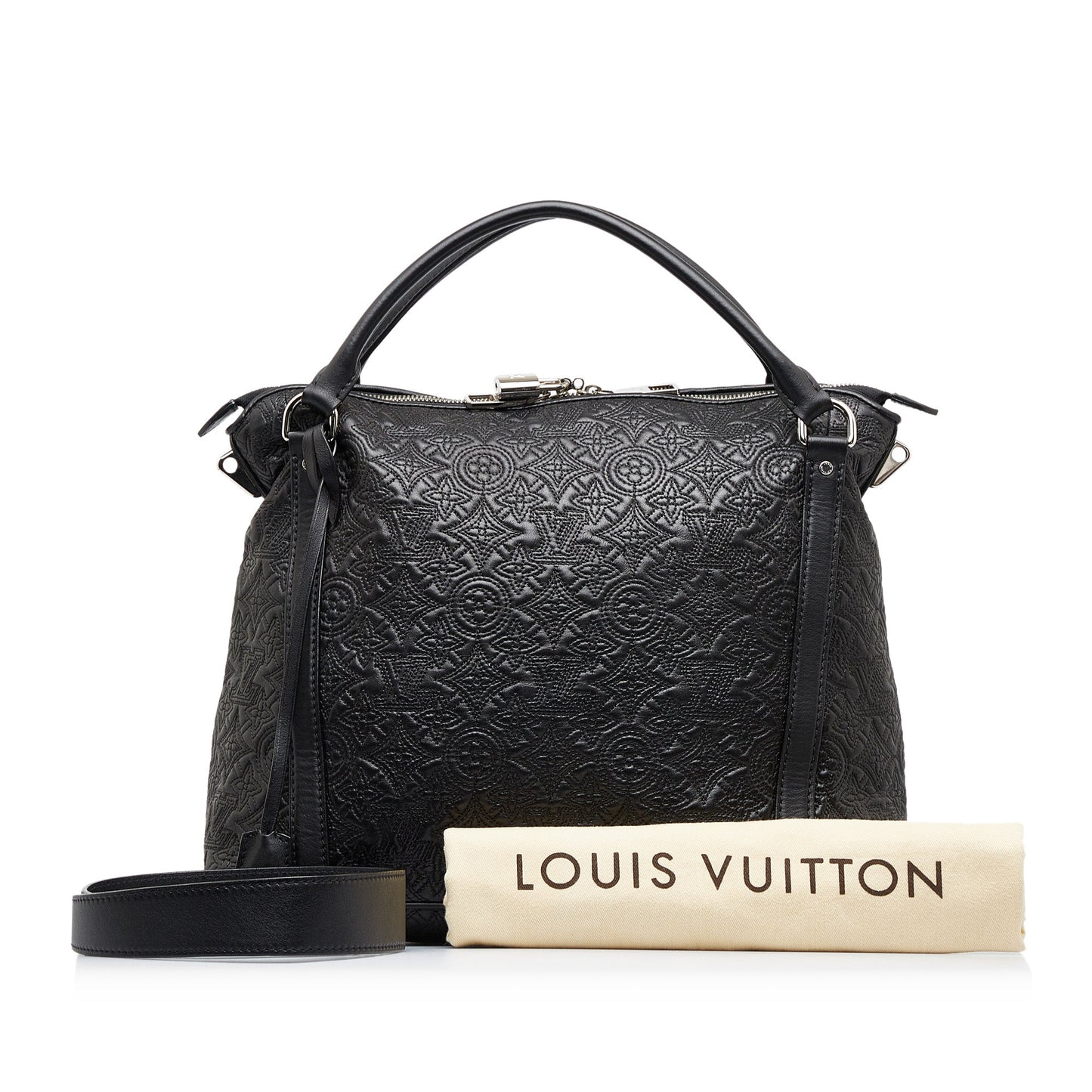 Louis Vuitton Antheia Ixia PM Black Embossed Monogram