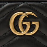 (WMNS) GUCCI GG Marmont Logo Messenger Bag Black Classic 448065-DTD1T-1000