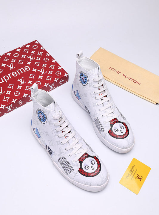 The Bags Vibe - Louis Vuitton Stellar Trainer Boot White Sneaker