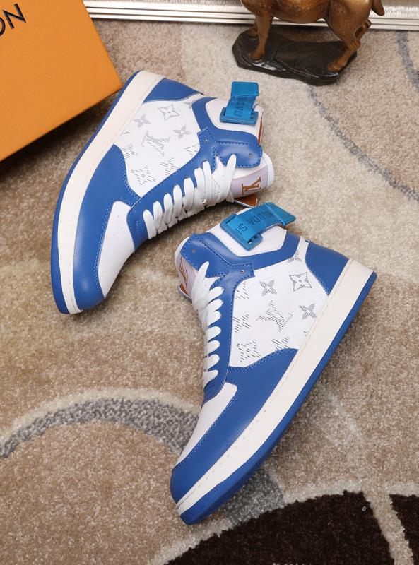 The Bags Vibe - Louis Vuitton Rivoli High Blue Sneaker