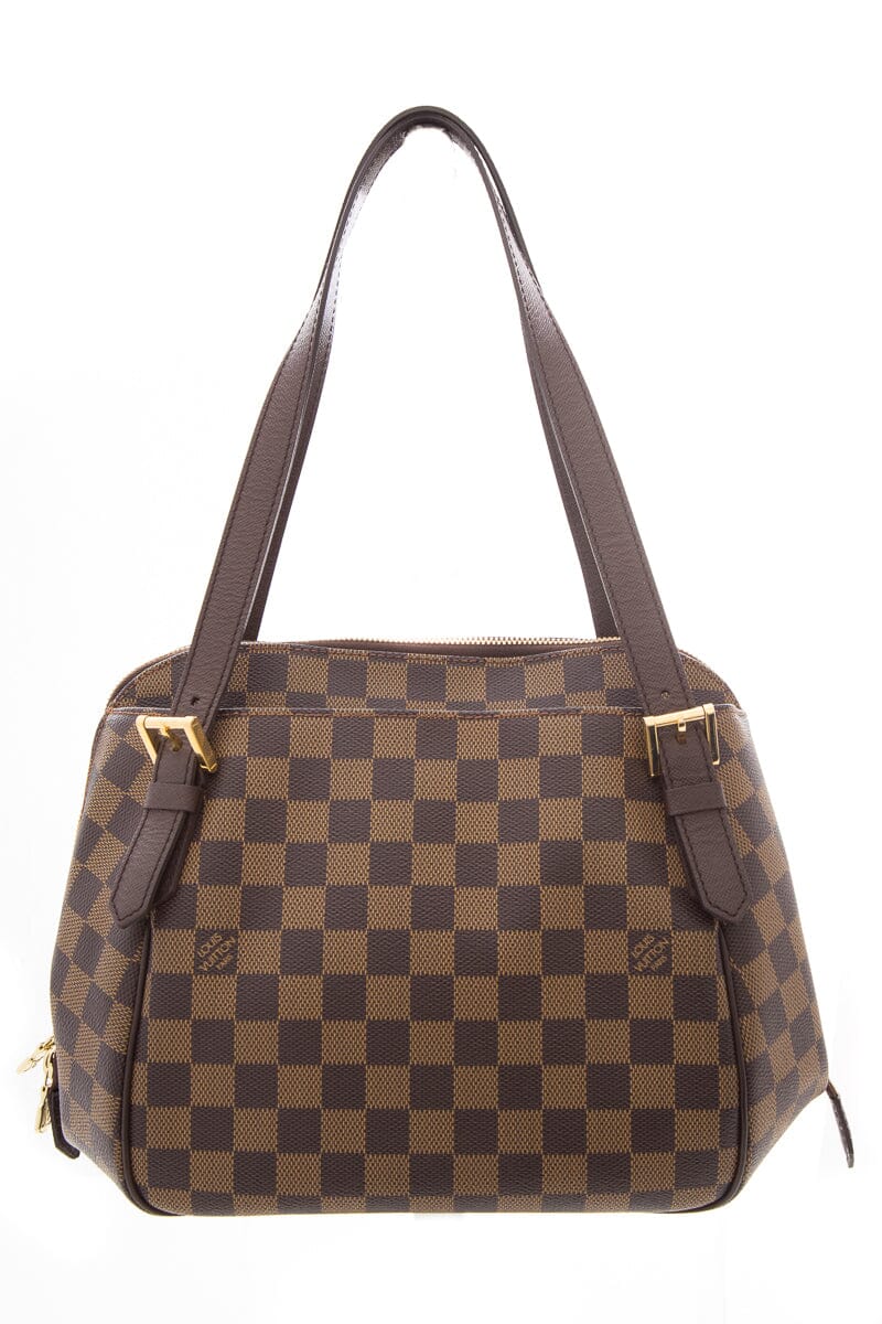 Louis Vuitton Belem MM Brown Handbag