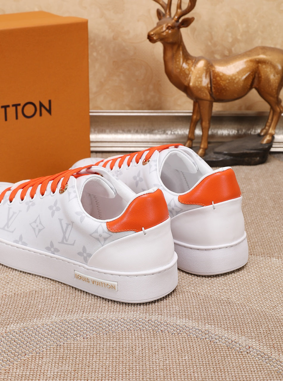 The Bags Vibe - Louis Vuitton Time Out Orange And White Sneaker