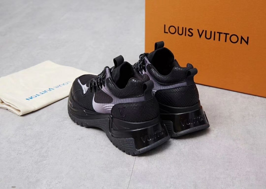 The Bags Vibe - Louis Vuitton Run Away Brown Black Sneaker