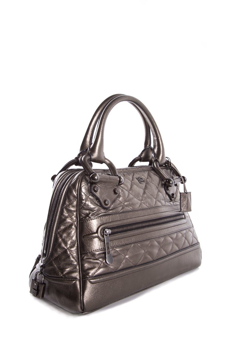 Metallic Burberry Quilted Leather Westbury Tote