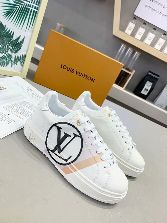 The Bags Vibe - Louis Vuitton Time Out Red White Sneaker