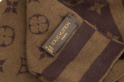 Louis Vuitton Brown Monogram Scarf