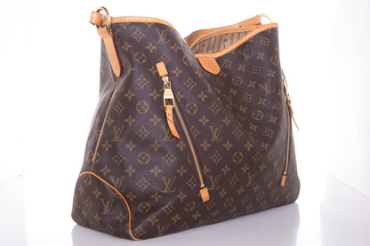 Louis Vuitton Brown Monogram Zipper Detail Hobo