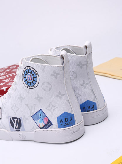 The Bags Vibe - Louis Vuitton Stellar Trainer Boot White Sneaker