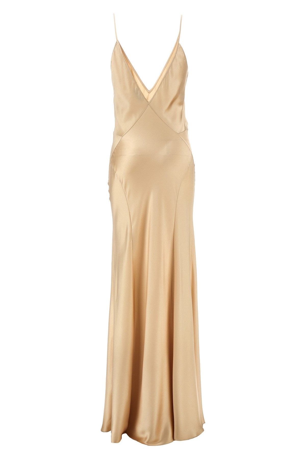 Saint Laurent Women Satin Silk Dress