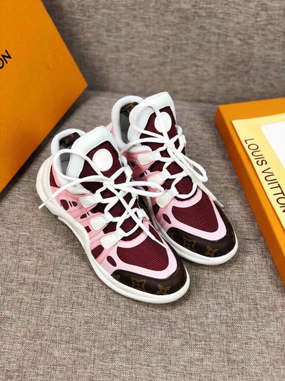 The Bags Vibe - Louis Vuitton Archlight Pink Brown Sneaker