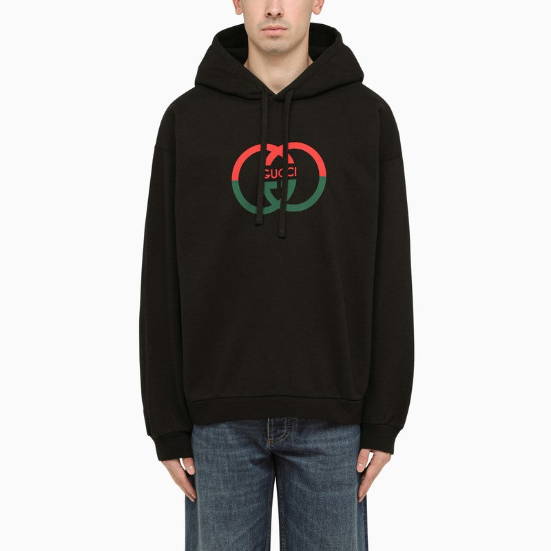 Gucci Black Cotton Sweatshirt With Logo Men