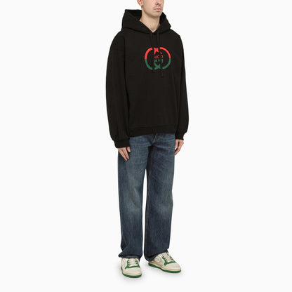 Gucci Black Cotton Sweatshirt With Logo Men