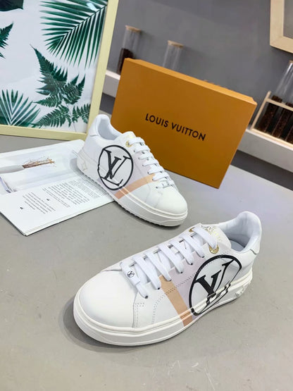 The Bags Vibe - Louis Vuitton Time Out Red White Sneaker