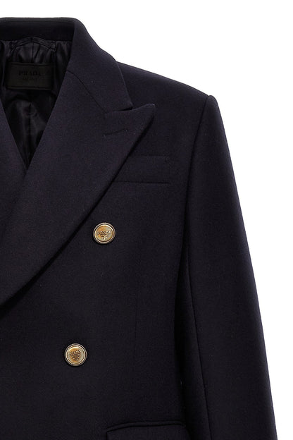 Prada Men Double-Breasted Coat