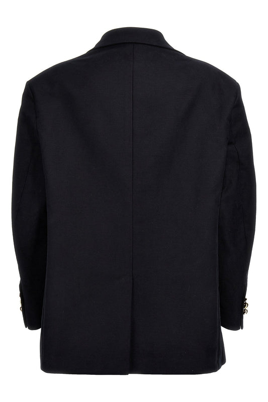 Prada Women Double-Breasted Cotton Blazer