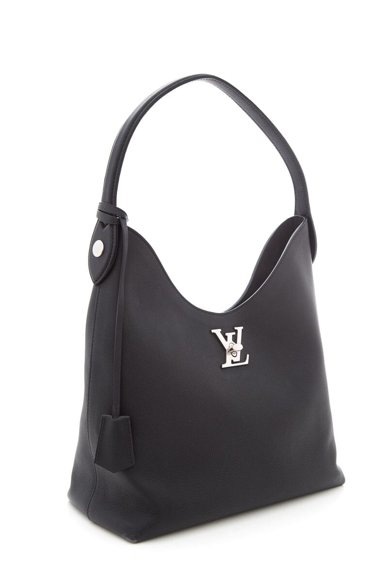 Louis Vuitton Black Lockme Hobo Handbag