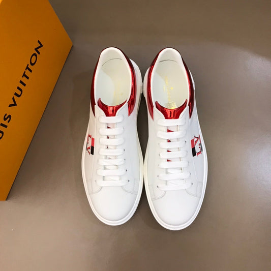 The Bags Vibe - Louis Vuitton Time Out Red White Sneaker