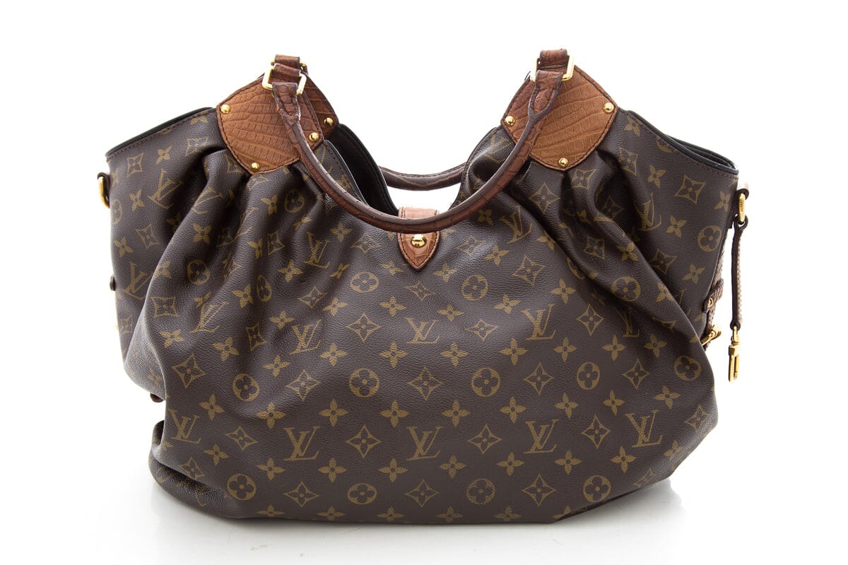 Louis Vuitton 2012 Brown Mahina Monogram & Alligator Handbag