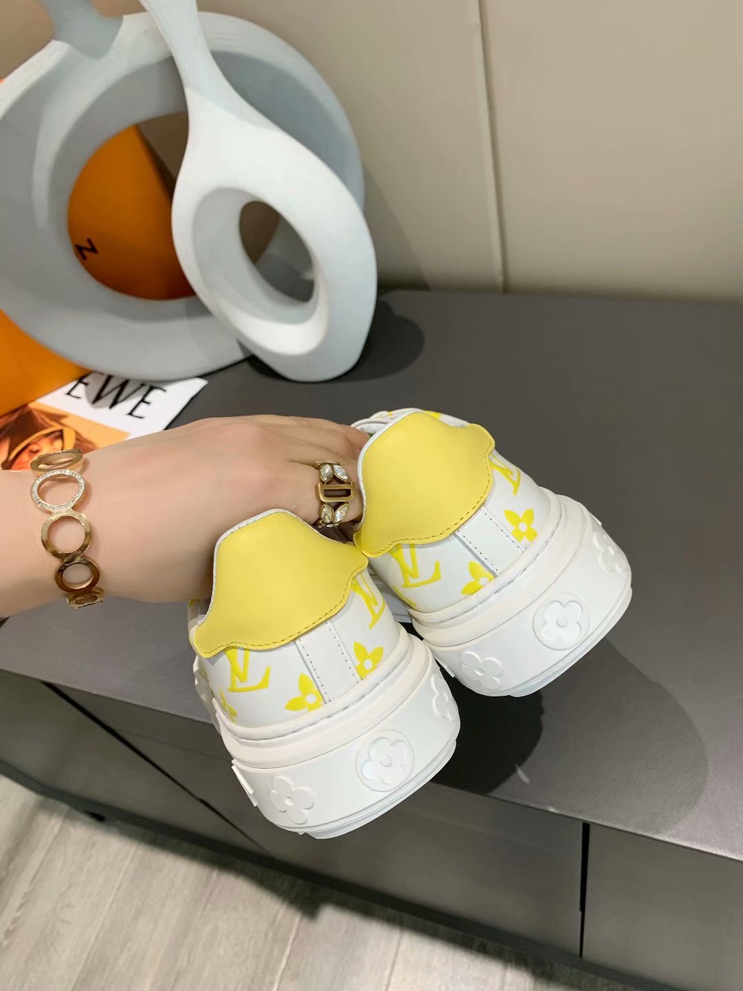 The Bags Vibe - Louis Vuitton Time Out Yellow Sneaker