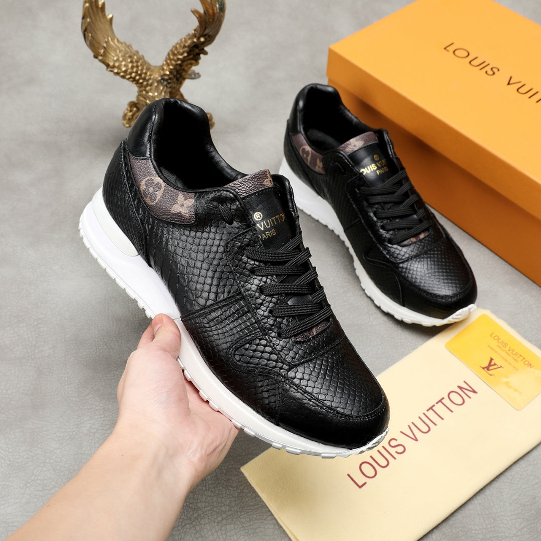 The Bags Vibe - Louis Vuitton Run Away Low Top Black Brown Sneaker