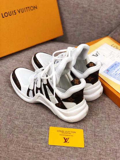 The Bags Vibe - Louis Vuitton Archlight White Brown Sneaker