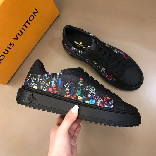 The Bags Vibe - Louis Vuitton  Time Out Black Yellow Sneaker