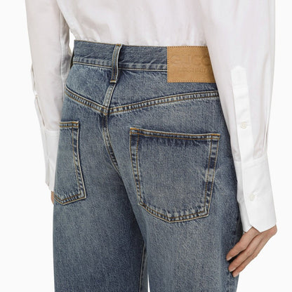 Gucci Blue Denim Jeans With Turn-Ups Women