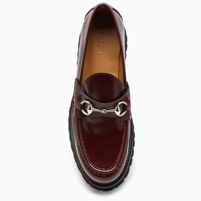 Gucci Women Bourdeaux Moccasin With Horsebit