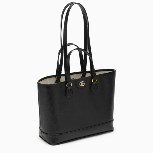 Gucci Ophidia Black Leather Mini Shopping Bag Women