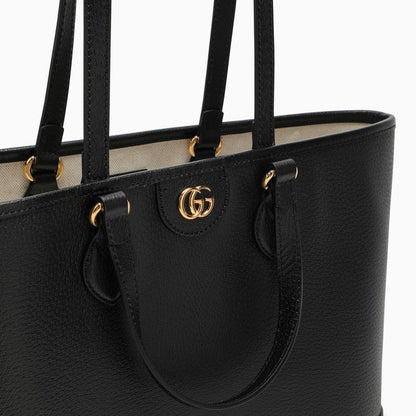 Gucci Ophidia Black Leather Mini Shopping Bag Women