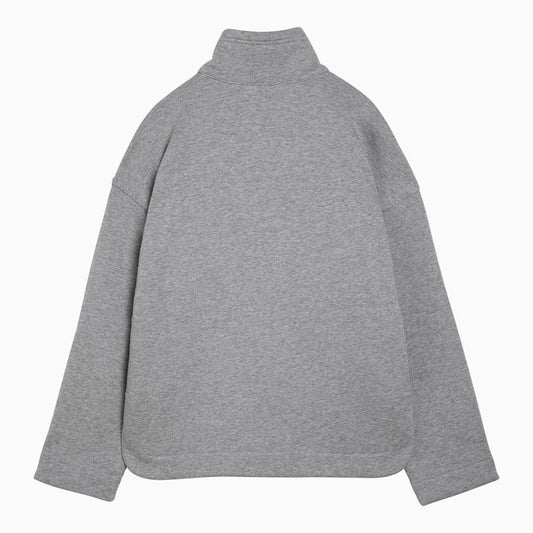 Gucci Grey Cotton Sweatshirt With Logo Women