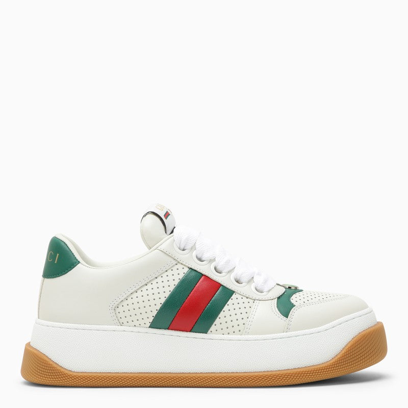 Gucci White Screener Low Sneaker Women