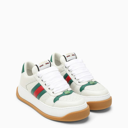 Gucci White Screener Low Sneaker Women