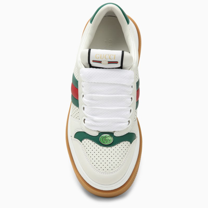 Gucci White Screener Low Sneaker Women