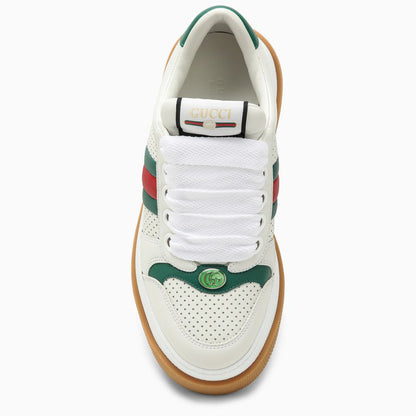 Gucci White Screener Low Sneaker Women