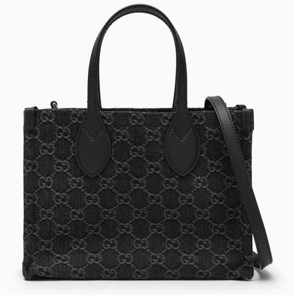 Gucci Medium Ophidia Black/Grey Shopping Bag Women